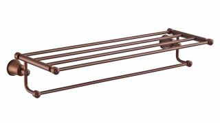 Полотенцедержатель с полкой Swedbe Terracotta Art 2536 65см терракота